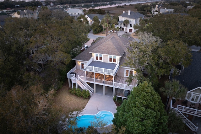 birds eye view of property