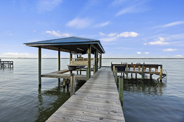 359 Green St, Santee, SC 29142 - dock area with boat lift and a water view