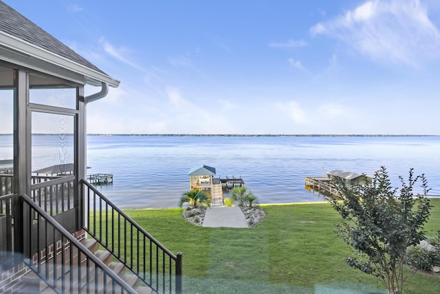 359 Green St, Santee, SC 29142 - water view with a dock