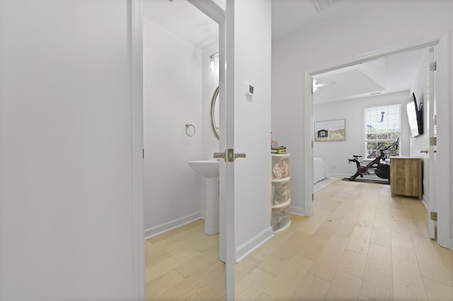 132 Fresh Meadow Ln, Mount Pleasant, SC 29466 - hall featuring light wood-style flooring