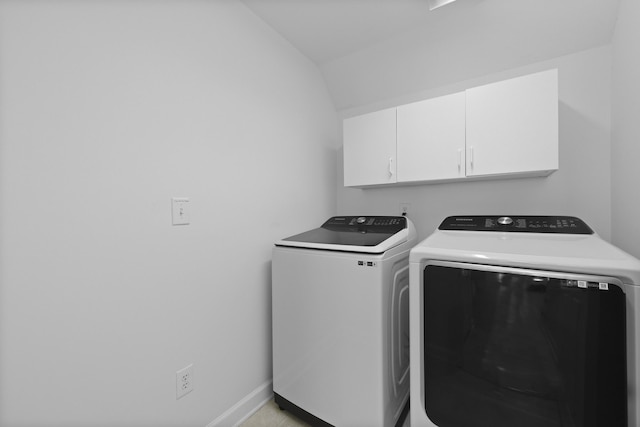 132 Fresh Meadow Ln, Mount Pleasant, SC 29466 - laundry room featuring cabinet space and separate washer and dryer