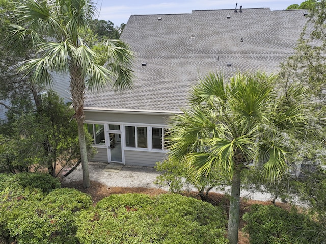132 Fresh Meadow Ln, Mount Pleasant, SC 29466 - rear view of property with a patio area and roof with shingles