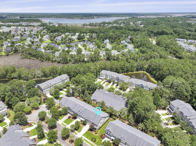 132 Fresh Meadow Ln, Mount Pleasant, SC 29466 - aerial overview of property's location with nearby suburban area and a large body of water