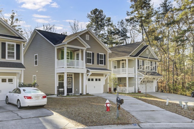 view of front of house featuring a garage