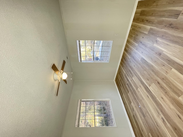 spare room with ceiling fan