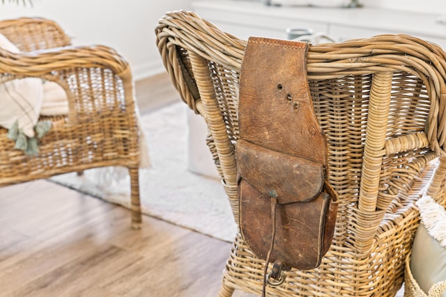 details with wood finished floors