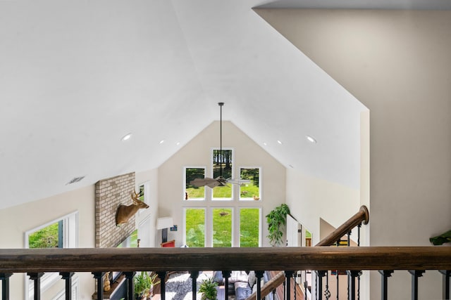 interior details with recessed lighting and visible vents