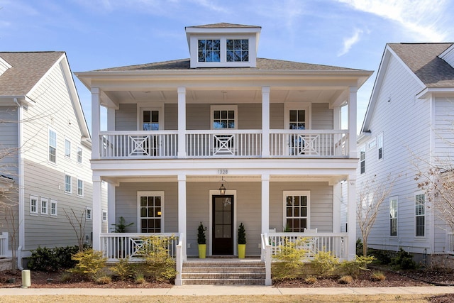 view of front of home featuring a porch