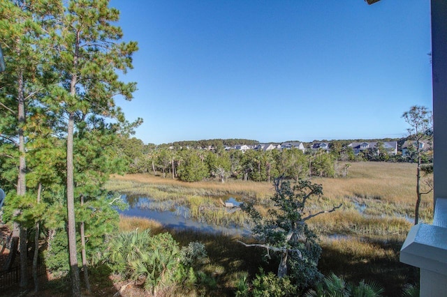 view of nature with a water view