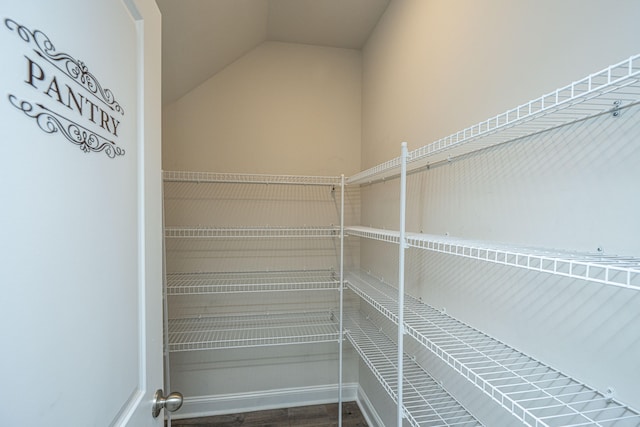 view of pantry