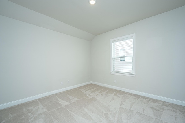 803 Lachicotte Creek Dr, Charleston, SC 29492 - empty room featuring baseboards, recessed lighting, lofted ceiling, and light colored carpet