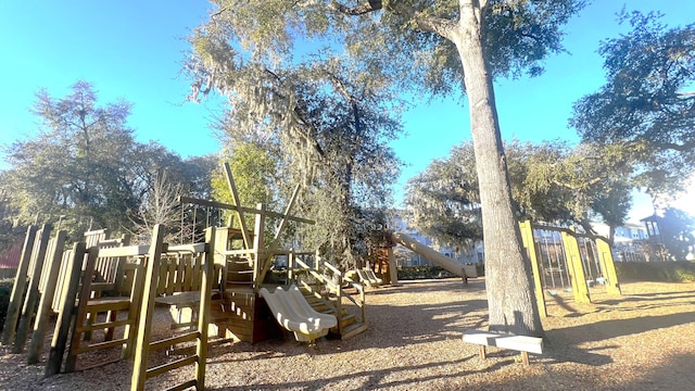 view of play area