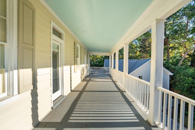 balcony with a porch