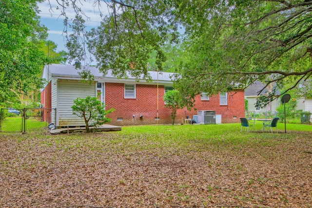 1430 Brian Rd, Charleston, SC 29407 - back of house with crawl space, brick siding, and a gate