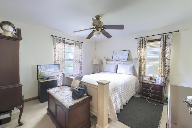 1430 Brian Rd, Charleston, SC 29407 - bedroom with light carpet and a ceiling fan