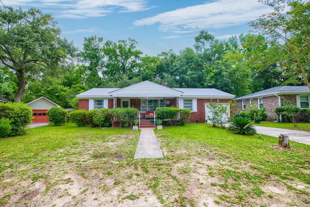 1430 Brian Rd, Charleston, SC 29407 - view of front of property featuring brick siding, covered porch, and a front lawn