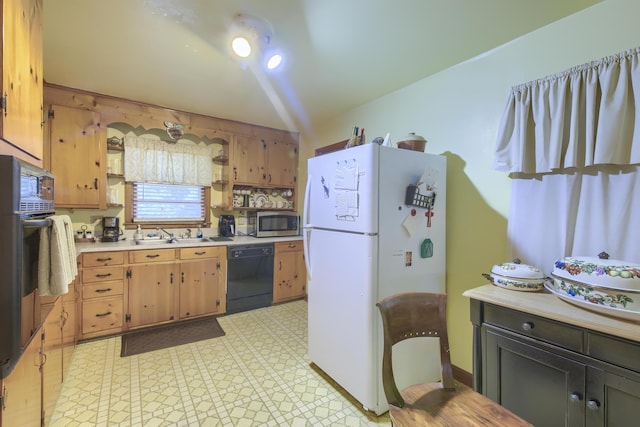 1430 Brian Rd, Charleston, SC 29407 - kitchen with dishwasher, freestanding refrigerator, stainless steel microwave, light countertops, and light flooring