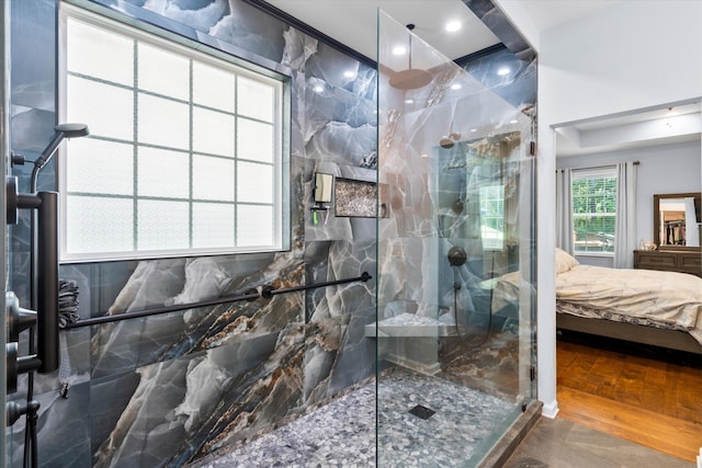491 Foxbank Plantation Blvd, Moncks Corner, SC 29461 - ensuite bathroom with a marble finish shower