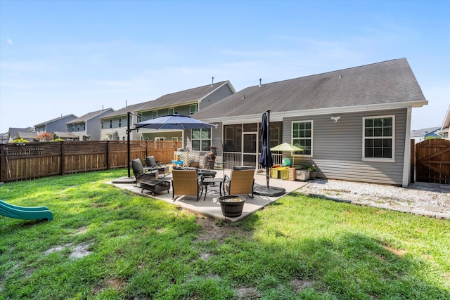 491 Foxbank Plantation Blvd, Moncks Corner, SC 29461 - back of property with a patio and a fenced backyard