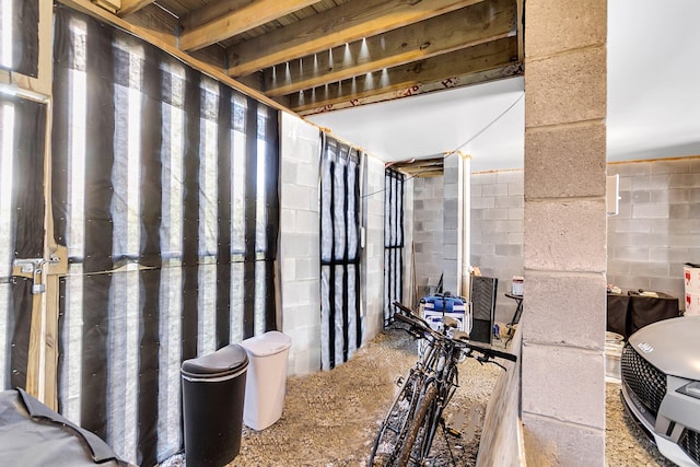 681 Mclernon Trce, Johns Island, SC 29455 - miscellaneous room with concrete block wall