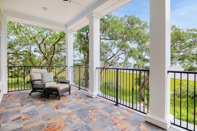 view of balcony