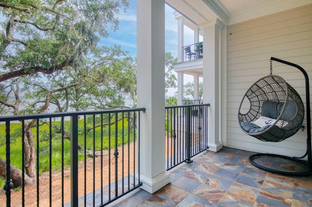 view of balcony