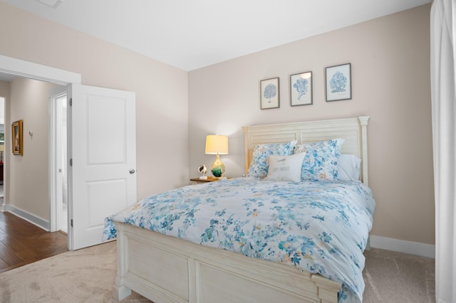 bedroom featuring carpet floors