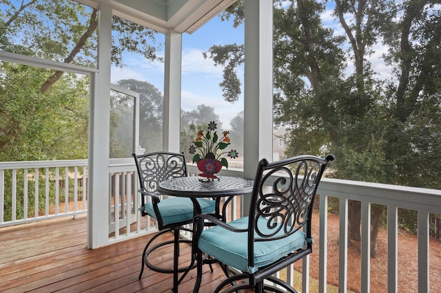 view of sunroom / solarium