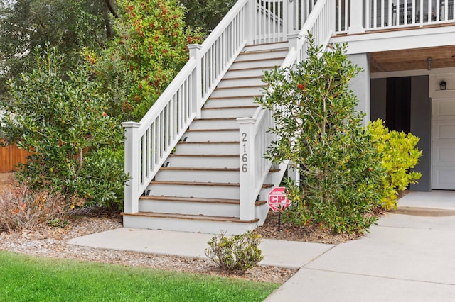 view of stairs