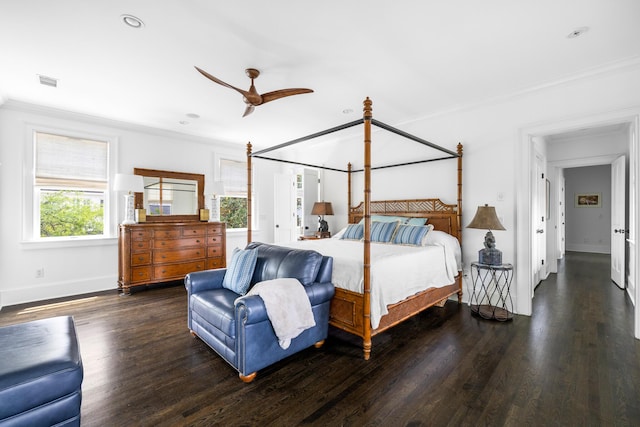 11 Dalton St, Daniel Island, SC 29492 - bedroom with ornamental molding, dark wood finished floors, and baseboards