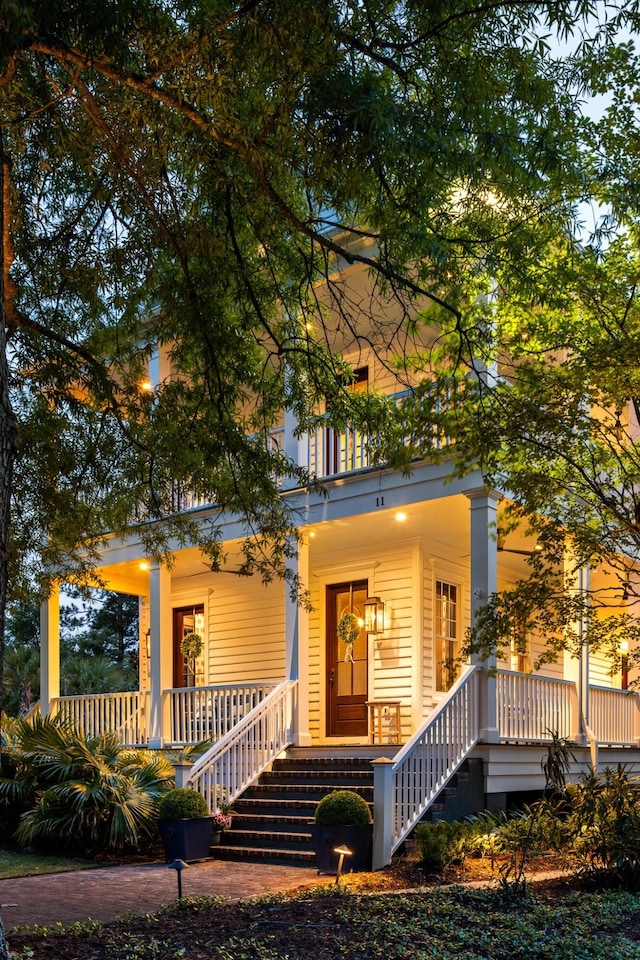 11 Dalton St, Daniel Island, SC 29492 - view of front of property featuring a porch and stairway