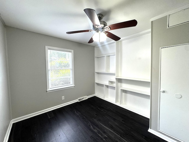 36 Guerry Cir, Goose Creek, SC 29445 - unfurnished bedroom featuring baseboards, dark wood-type flooring, and a ceiling fan