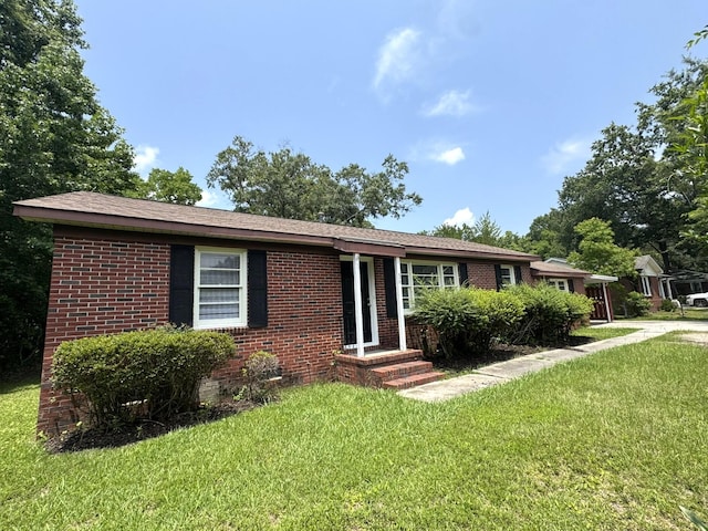 36 Guerry Cir, Goose Creek, SC 29445 - ranch-style home featuring a front lawn and brick siding