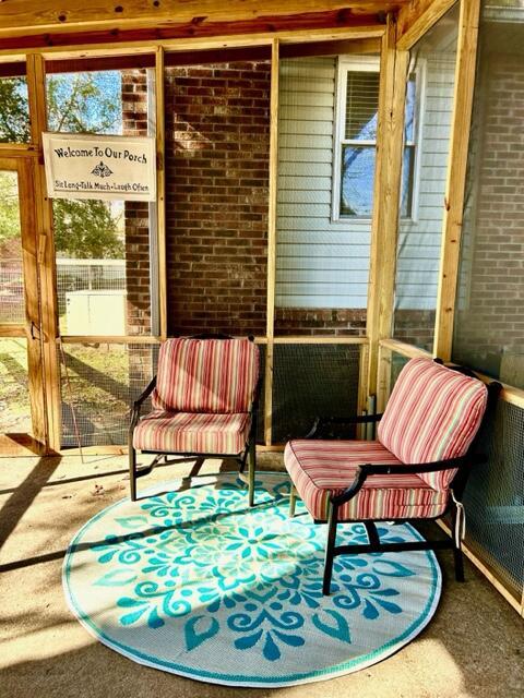 view of sunroom