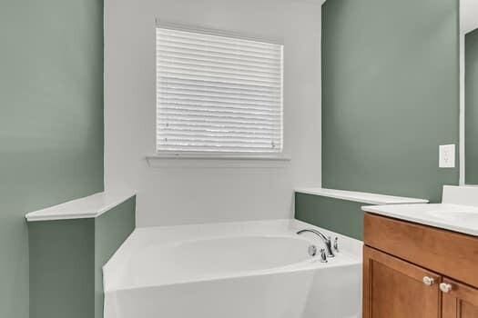 350 Cypress Walk Way, Wando, SC 29492 - full bath featuring vanity and a garden tub