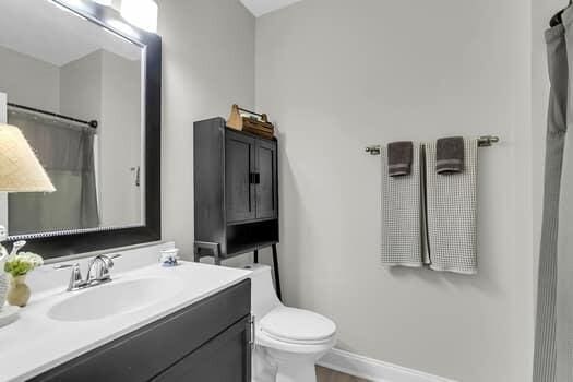 350 Cypress Walk Way, Wando, SC 29492 - full bath featuring vanity and a shower with shower curtain