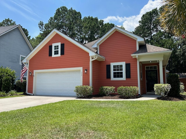 350 Cypress Walk Way, Wando, SC 29492 - traditional home featuring driveway, a front yard, and roof with shingles