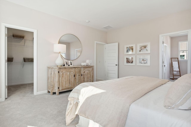 782 Clay Field Trl, Summerville, SC 29485 - bedroom with a closet, light carpet, baseboards, and a spacious closet
