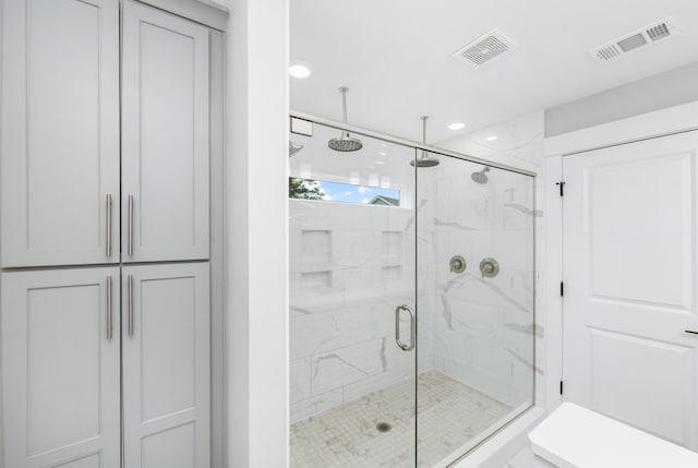 bathroom with walk in shower