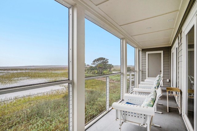 sunroom featuring plenty of natural light