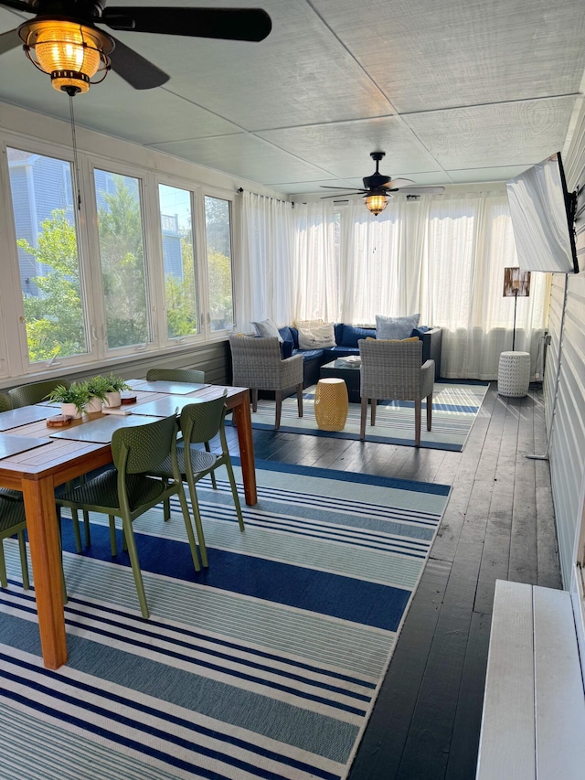 32 41st Ave, Isle Of Palms, SC 29451 - sunroom featuring hardwood / wood-style flooring