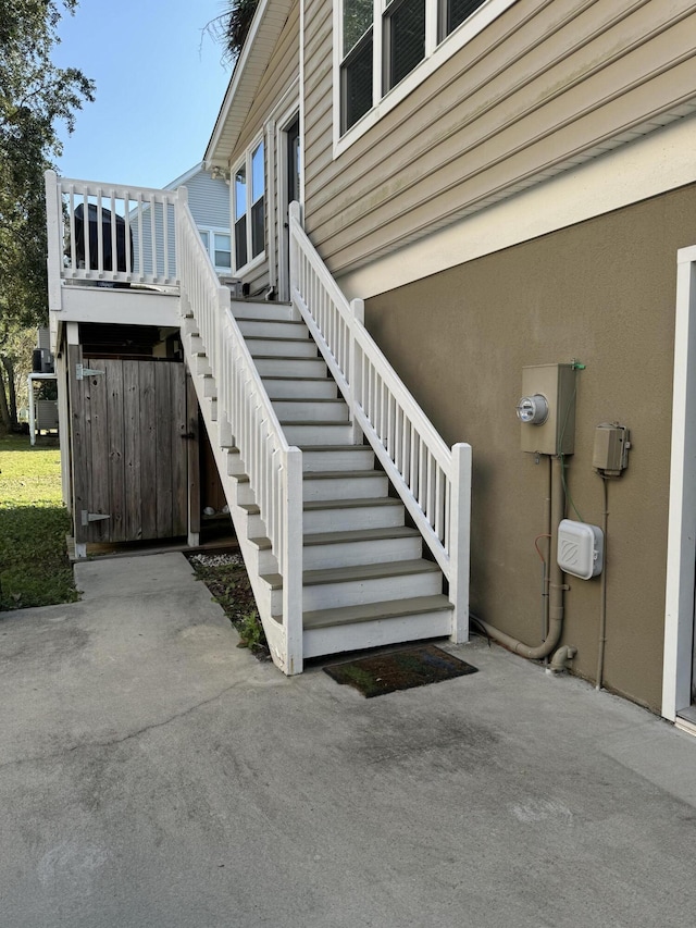32 41st Ave, Isle Of Palms, SC 29451 - view of side of home featuring stairway and a patio