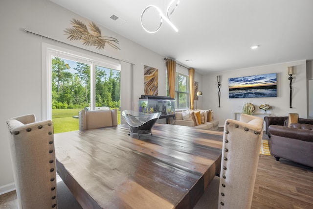 225 N Light Way, Summerville, SC 29486 - dining space with wood finished floors and baseboards