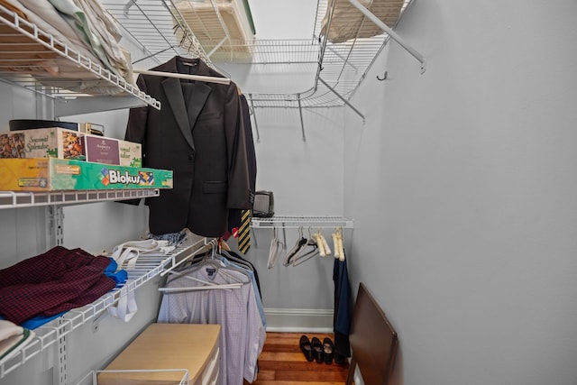 41 Legare St Unit C, Charleston, SC 29401 - walk in closet with wood finished floors