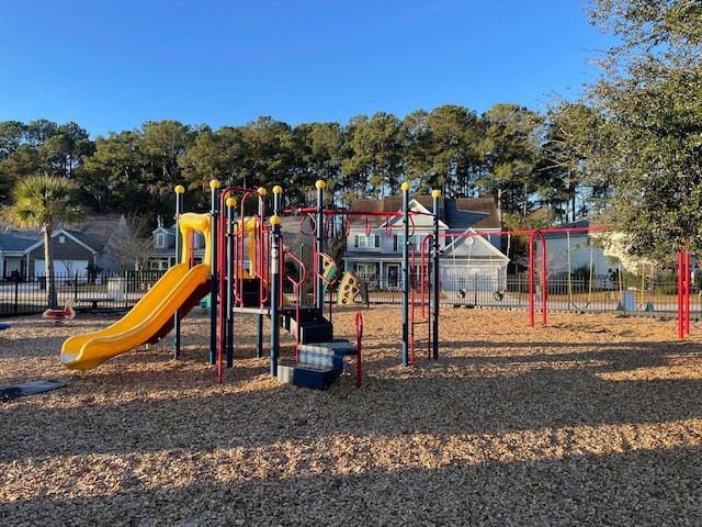 view of jungle gym