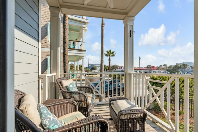 view of balcony