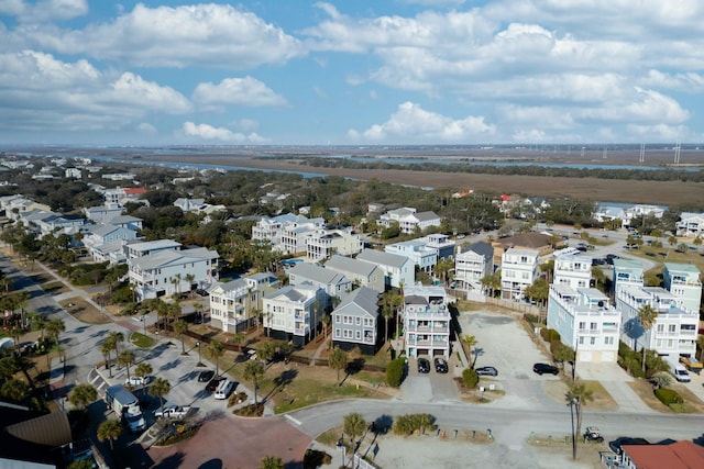 aerial view featuring a residential view