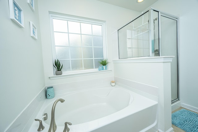 458 Whispering Breeze Ln, Summerville, SC 29486 - full bath with a shower stall and a garden tub