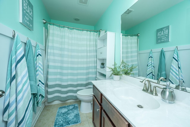 458 Whispering Breeze Ln, Summerville, SC 29486 - full bath featuring toilet, vanity, visible vents, and a shower with curtain