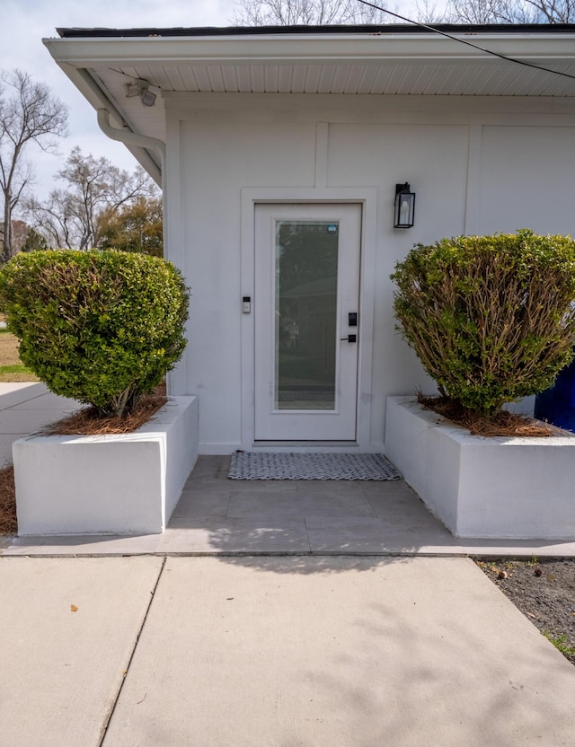 2137 Barbour Dr, Charleston, SC 29414 - property entrance with stucco siding